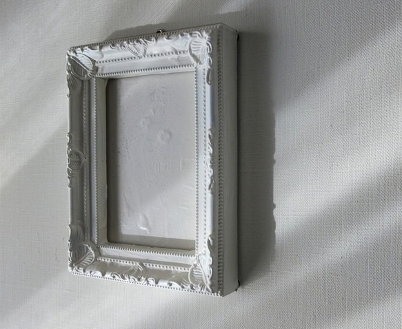 壁掛けオブジェ「ホワイト」長方形・独立スタンド付き 6枚目の画像