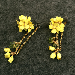 〜 Yellow Bouquet 〜 5way【ディップアート】ミモザ・菜の花 カラー 2枚目の画像
