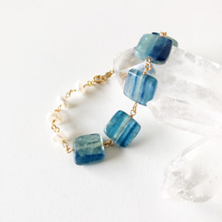 14kgf スクエアカイヤナイトブレスレット♡