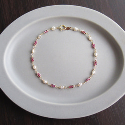 Antique Bracelet "ワインと真珠" 3枚目の画像