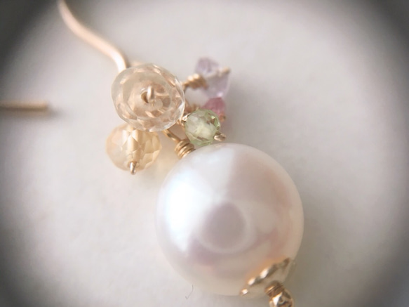 Flower Pearl pierce. 1枚目の画像