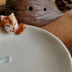 情侶貓甜點小碟及貓筷架套裝 第5張的照片