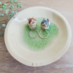 接單製作 訂製專區 桌上風景 陶瓷動物婚禮指環碟 第5張的照片