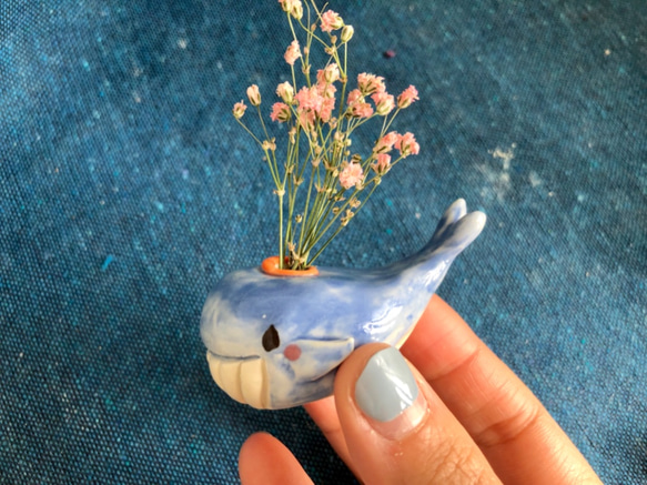 小鯨魚迷你花瓶 第4張的照片