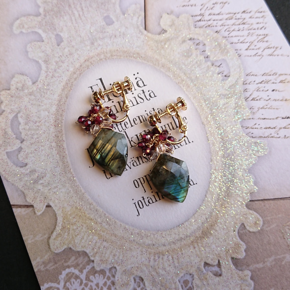 labradorite＆garnet《C-49》 2枚目の画像