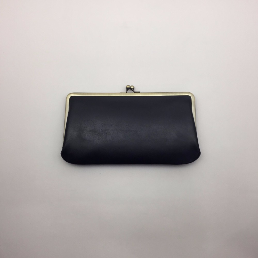 がま口財布ニッケル口金●大サイズ●テンペスティ社レザー使用カラーバリエショーン有●