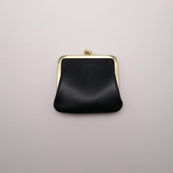 がま口財布真鍮口金○中サイズ薄型○テンペスティ社レザー使用