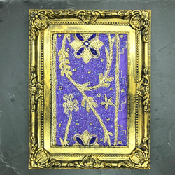 オールドサリーフレーム ザリワーク（金属刺繍生地）No.22 5枚目の画像