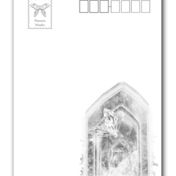 ポストカード３種類『妖精入り琥珀』『宇宙砂時計』『星の遺跡で』 4枚目の画像