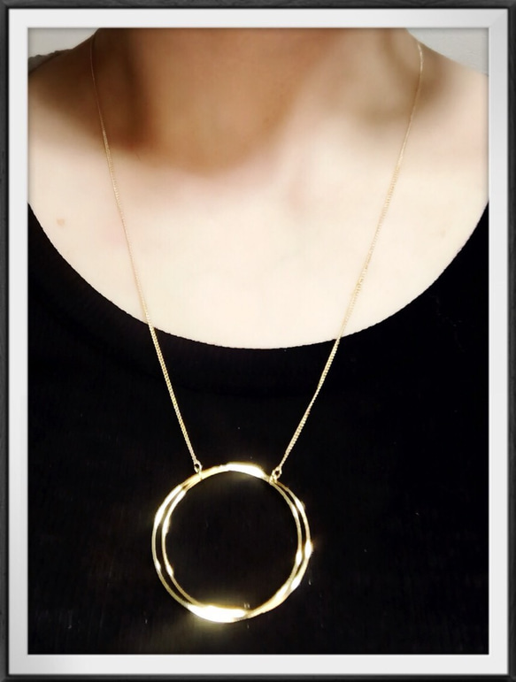 metal round necklace 1枚目の画像