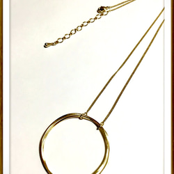 metal round necklace 3枚目の画像