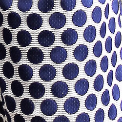 水玉キュロット　ジャガード織　紺×白　 5枚目の画像