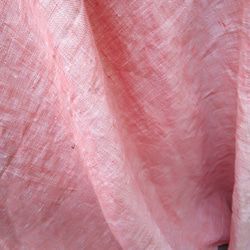 涼し気なリネンオレンジロングフレアースカート 8枚目の画像