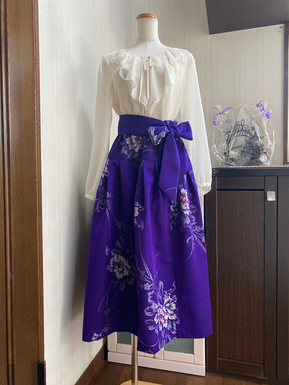 浴衣　リメイク　有松絞り　ワンピ ハンドメイド　ロング　シンプル　単色　あやめ 浴衣 リメイク 有松絞り ワンピース ハンドメイド ロング マキシ