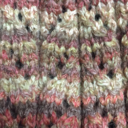 秋色の透かし編み帽子(受注制作) 3枚目の画像