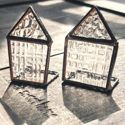 自立型おうち ており ステンドグラス 昭和レトロガラス アンティーク