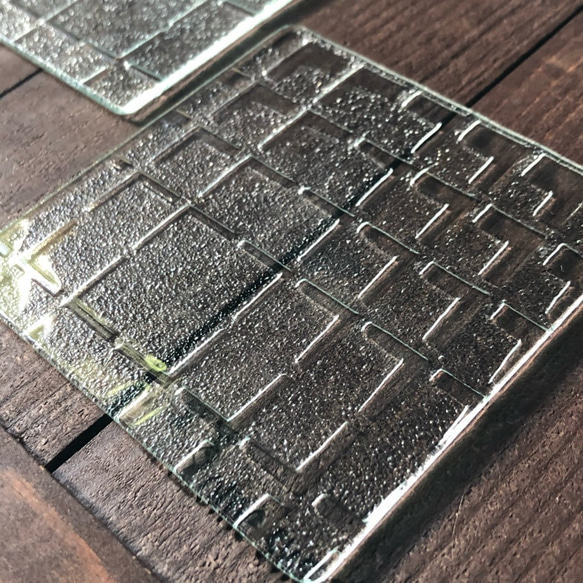 New! みやこ ガラスコースター 昭和レトロガラス アンティーク 型