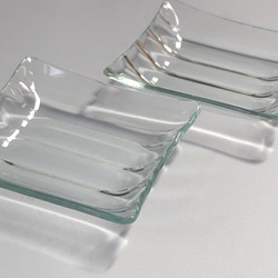 モール　　豆皿　小さい皿　昭和レトロガラス　アンティーク　型ガラス　もったいないをカタチに　思い出と一緒に 7枚目の画像