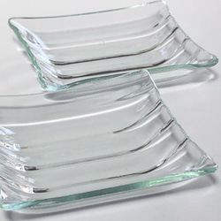 モール　　豆皿　小さい皿　昭和レトロガラス　アンティーク　型ガラス　もったいないをカタチに　思い出と一緒に 8枚目の画像