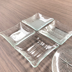 【新春福袋　2021】1月限定　送料無料　丸皿　豆皿　お得なセット　昭和レトロガラス　アンティーク　型ガラス 3枚目の画像