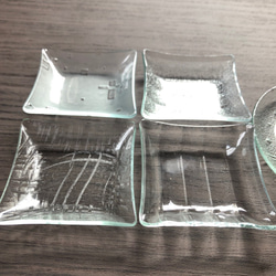 【新春福袋　2021】1月限定　送料無料　丸皿　豆皿　お得なセット　昭和レトロガラス　アンティーク　型ガラス 4枚目の画像