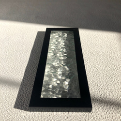 『石目』　フレーム　昭和レトロガラス　アンティーク　もったいないをカタチに　 4枚目の画像