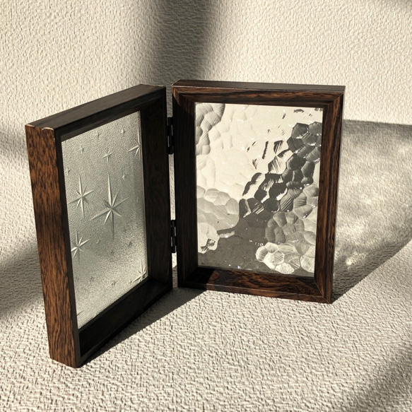 『銀河』と『石目』　フレーム　昭和レトロガラス　アンティーク　もったいないをカタチに　 2枚目の画像