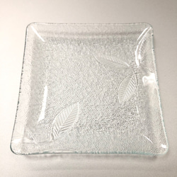 めばえ　　小皿　　昭和レトロガラス　アンティーク　型ガラス　もったいないをカタチに　思い出と一緒に 4枚目の画像
