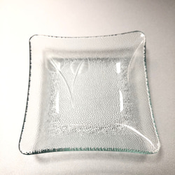 みどり　　豆皿　小さい皿　昭和レトロガラス　アンティーク　型ガラス　もったいないをカタチに　思い出と一緒に 2枚目の画像