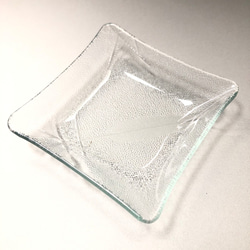 ささ　　豆皿　小さい皿　昭和レトロガラス　アンティーク　型ガラス　もったいないをカタチに　思い出と一緒に 1枚目の画像