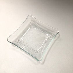 ささ　　豆皿　小さい皿　昭和レトロガラス　アンティーク　型ガラス　もったいないをカタチに　思い出と一緒に 4枚目の画像