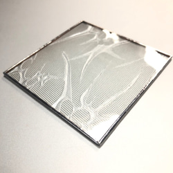 浮き草　コースター　　昭和レトロガラス　アンティーク　型ガラス　もったいないをカタチに　 1枚目の画像