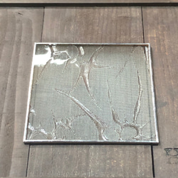 浮き草　コースター　　昭和レトロガラス　アンティーク　型ガラス　もったいないをカタチに　 7枚目の画像