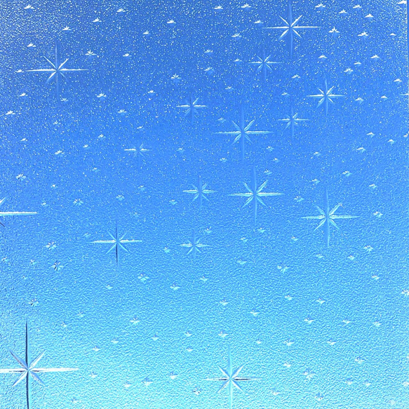 アシンメトリーピアス　銀河　昭和レトロガラス　ステンドグラス　型板ガラス　アンティーク　もったいないをカタチに　　 9枚目の画像