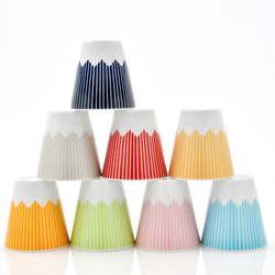 富士山モチーフ　カップ（Ｈ） 赤 7枚目の画像