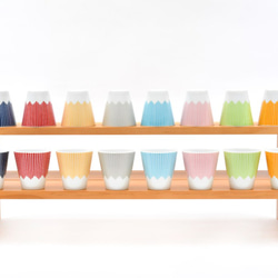 富士山のカップ富士山 富士山カップ（H）8色 ＆ 富士山カップ（HL）8色 セット グラス