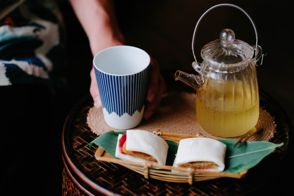 富士山圖案茶杯 (HL) 海軍藍 第2張的照片