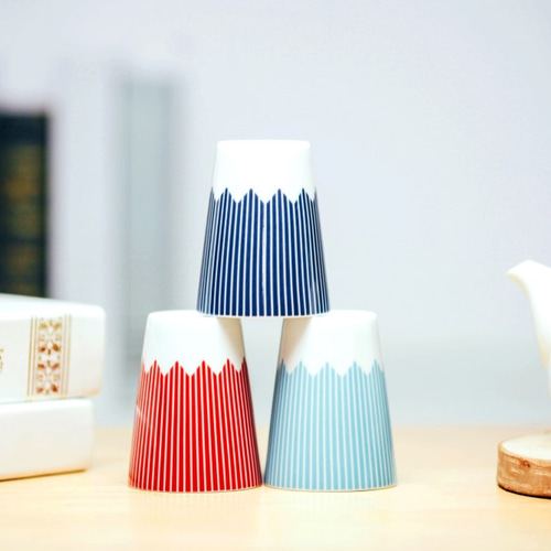 富士山モチーフ カップ（HL） 水色 グラス SWEETS CRAFT 通販