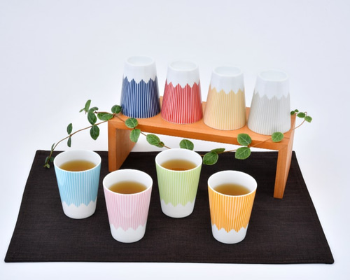 富士山のカップ富士山 富士山モチーフ カップ（HL） ピンク グラス SWEETS CRAFT