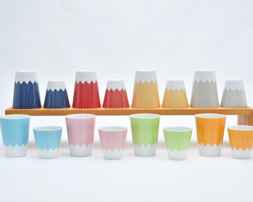 富士山カップ（H）8色 ＆ 富士山カップ（HL）8色 セット グラス