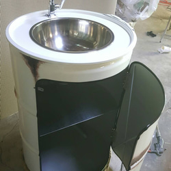 工業風_置物櫃+油桶洗手台*客製化顏色烤漆* 第6張的照片