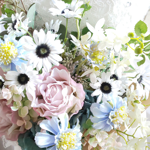 ウエディングクラッチブーケ（エレガント）ブートニアこみ 貴女だけの