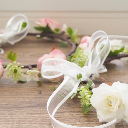 ☆特集掲載☆花冠 子供用 キッズ用 ベビー用 ~ Flower Tiara ~ 白 花  