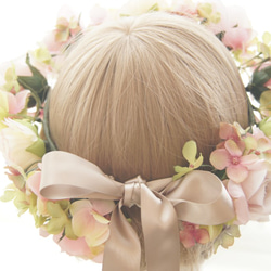 花冠　~ Antique Flower Tiara ~ Pink　バラ・薔薇・ローズ　結婚式☆ウエディング☆ブライダル 4枚目の画像