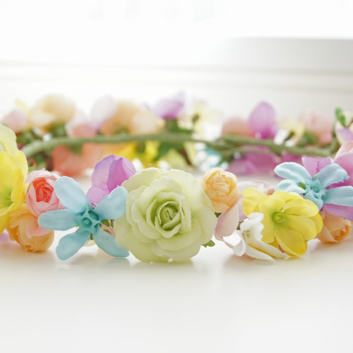 花かんむり・オーダーメイド（レインボー）ハンドメイド