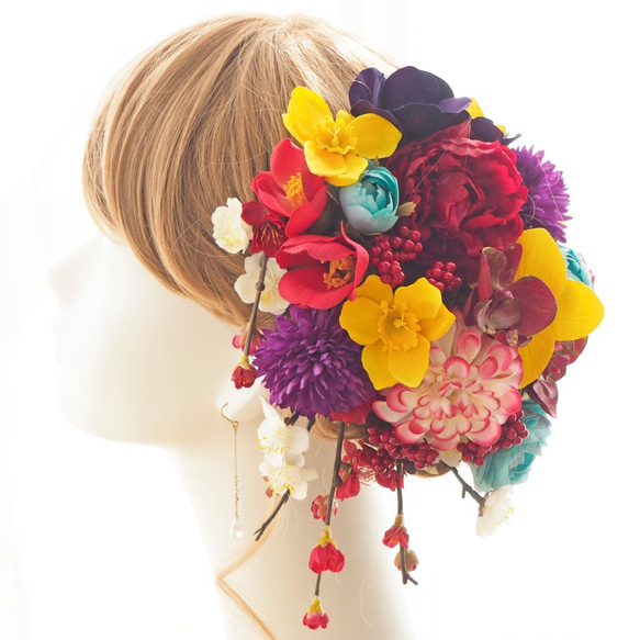 ❁︎キキの宅急便様❁︎ 和装 髪飾り ヘッドドレス 帯重ね×