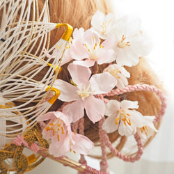 髪飾り　桜　鶴　水引　和婚　結婚式　ウェディング　卒業式　成人式 ヘッドドレス　ヘアアクセサリー　和装　振袖　着物 2枚目の画像