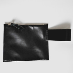 HANDMADE BLACK LEATHER/ PEARL WRISTLET (MADE-TO-ORDER) 第6張的照片