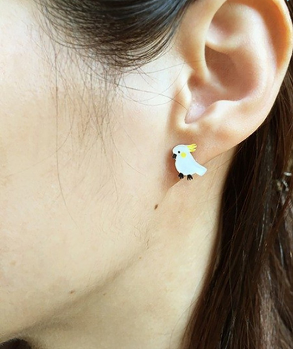 愛秀巴丹手繪耳環(4款任選一對入) 防過敏鋼針/可改耳夾式 第3張的照片