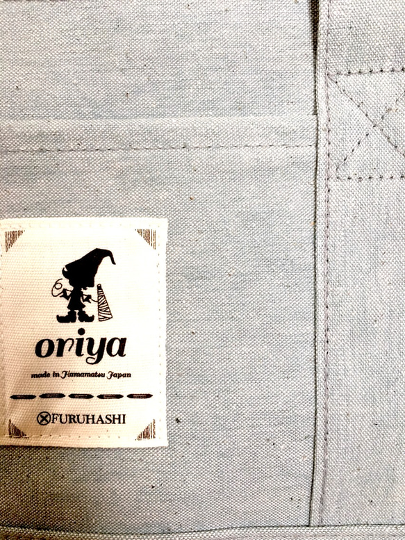 oriyaバッグ 小サイズ ブルーグレー 2枚目の画像